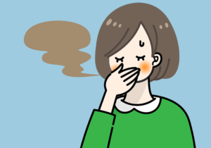 口臭が気になる女性